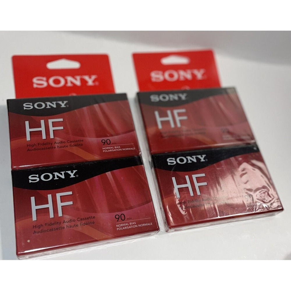 Sony High Fidelity 2- 2 packs HF 90 Minute Audio Recording Blank Cassette Tapes